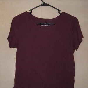 Medium AE Soft & Sexy Maroon T